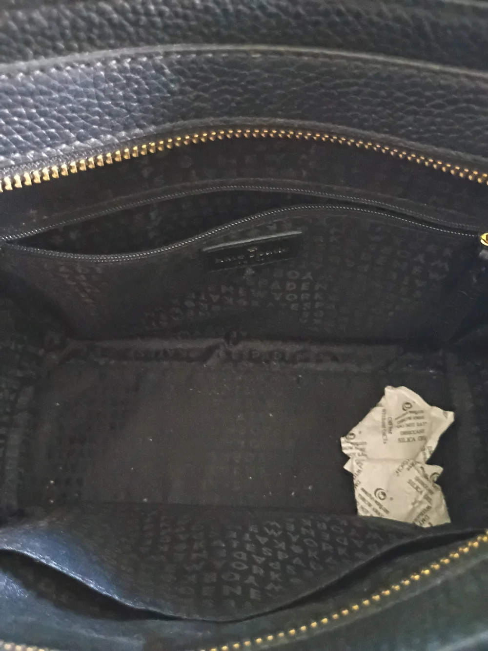 Kate Spade Black Pebbled Leather Satchel with Tassel